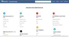 Desktop Screenshot of help.syncfusion.com